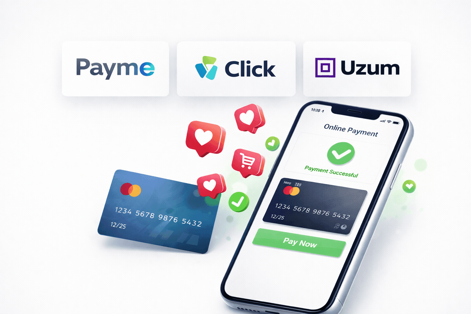 Payme, Click, Uzum: как подключить онлайн-оплату на сайт