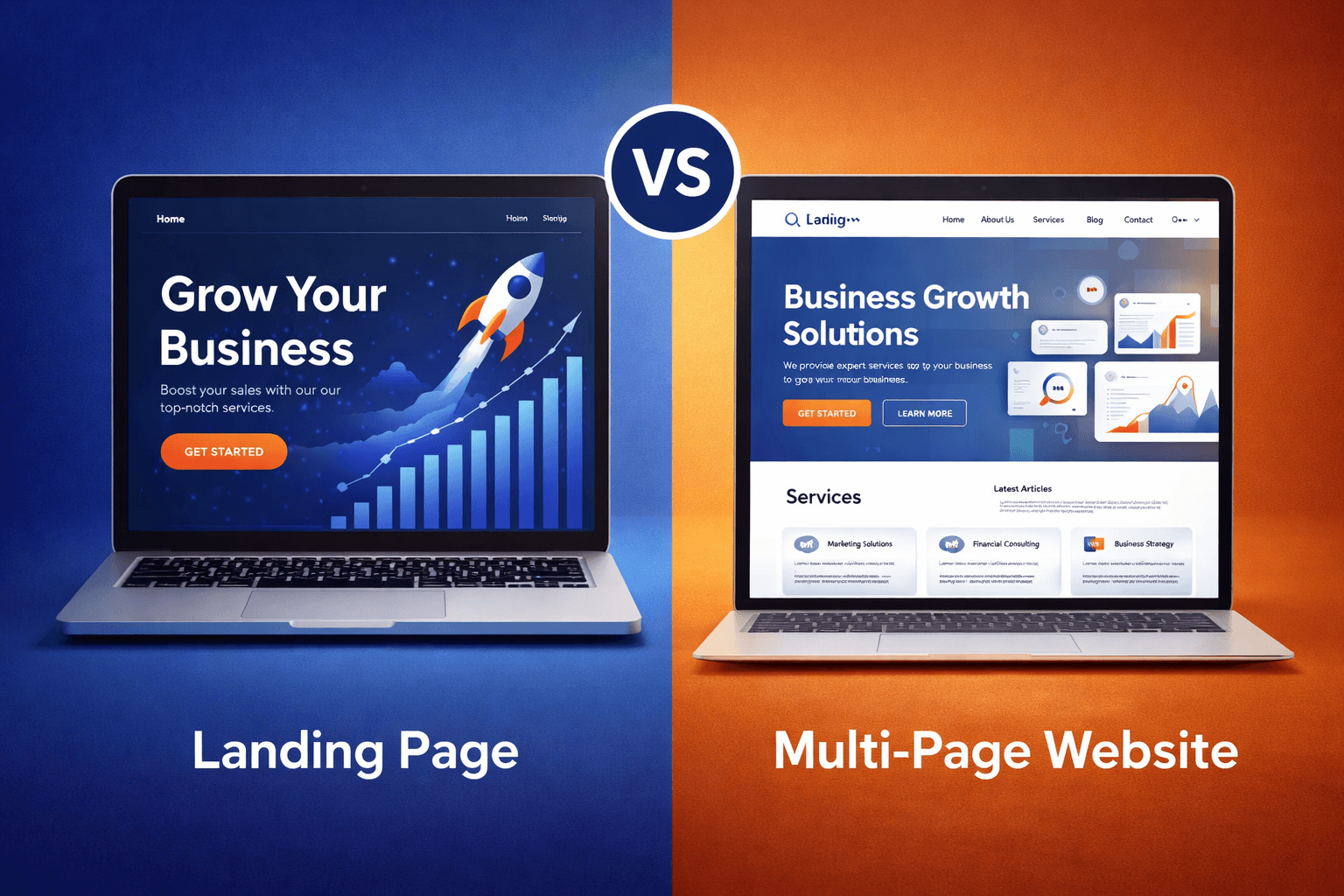 Лендинг или сайт — что выбрать для бизнеса